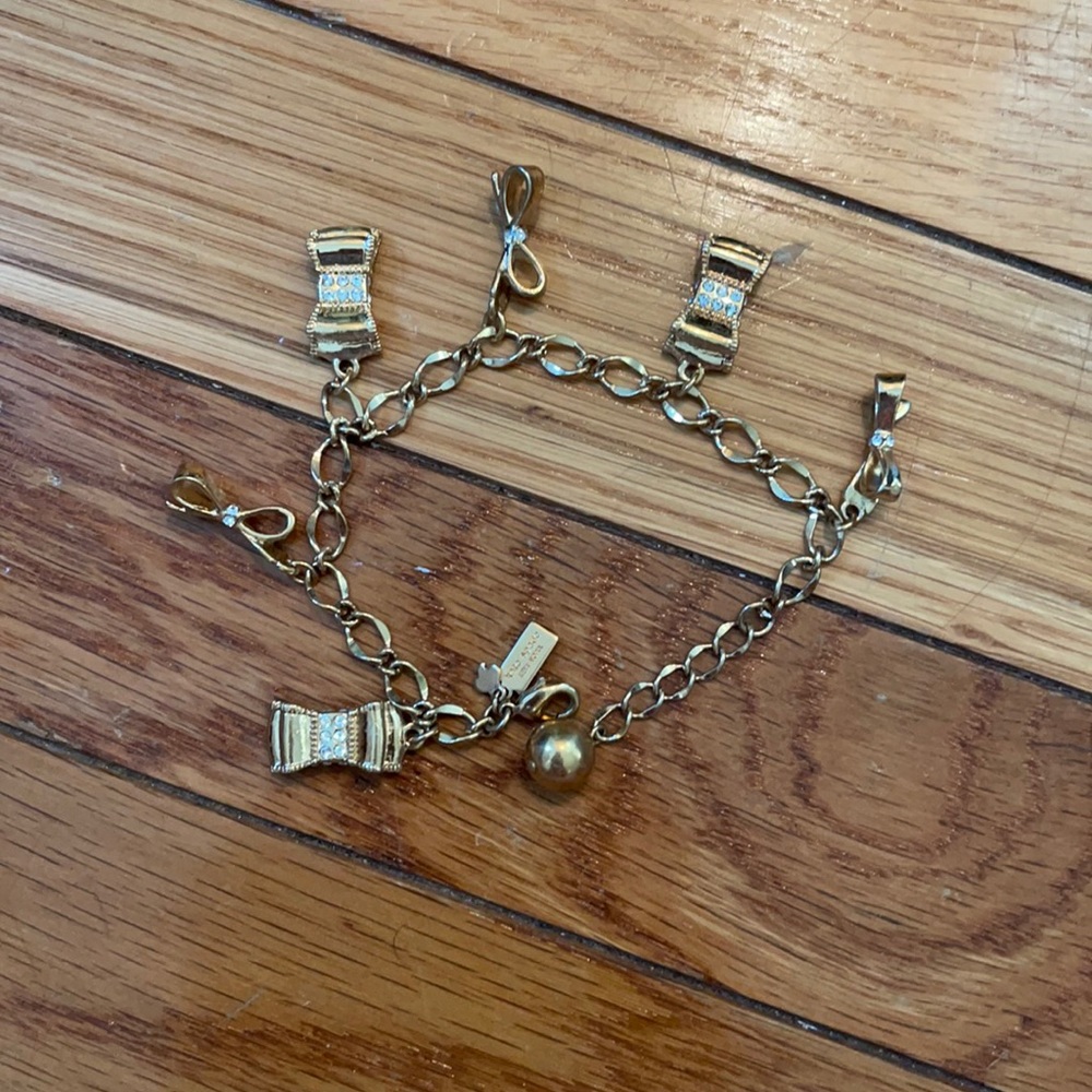 Kate Spade bow charm bracelet